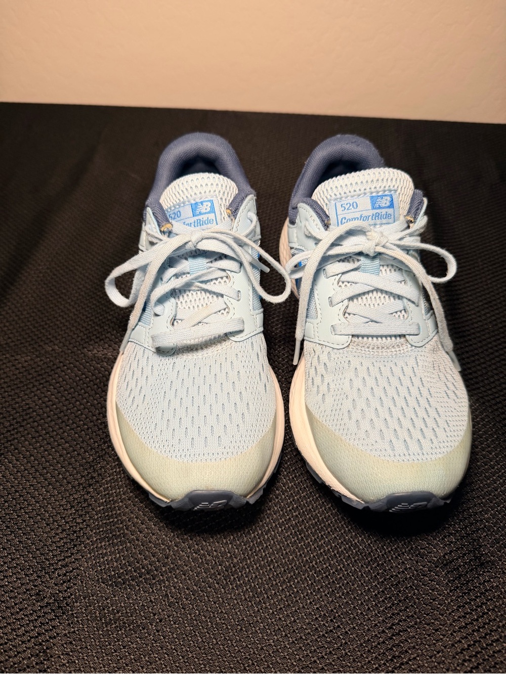 New Balance Kids Light Blue and Navy 520 ComfortRide Sneakers